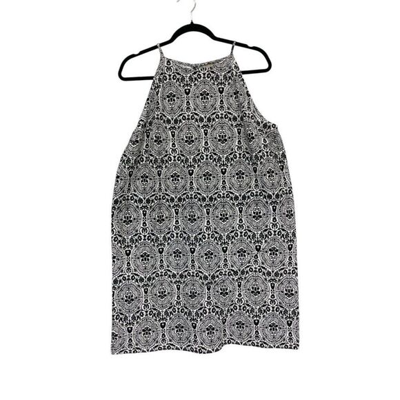 Boden Womens Mini Dress UK 16 US 12 Black Floral Sleeveless Summer D0614 NWT - Picture 2 of 13